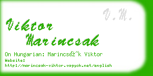 viktor marincsak business card